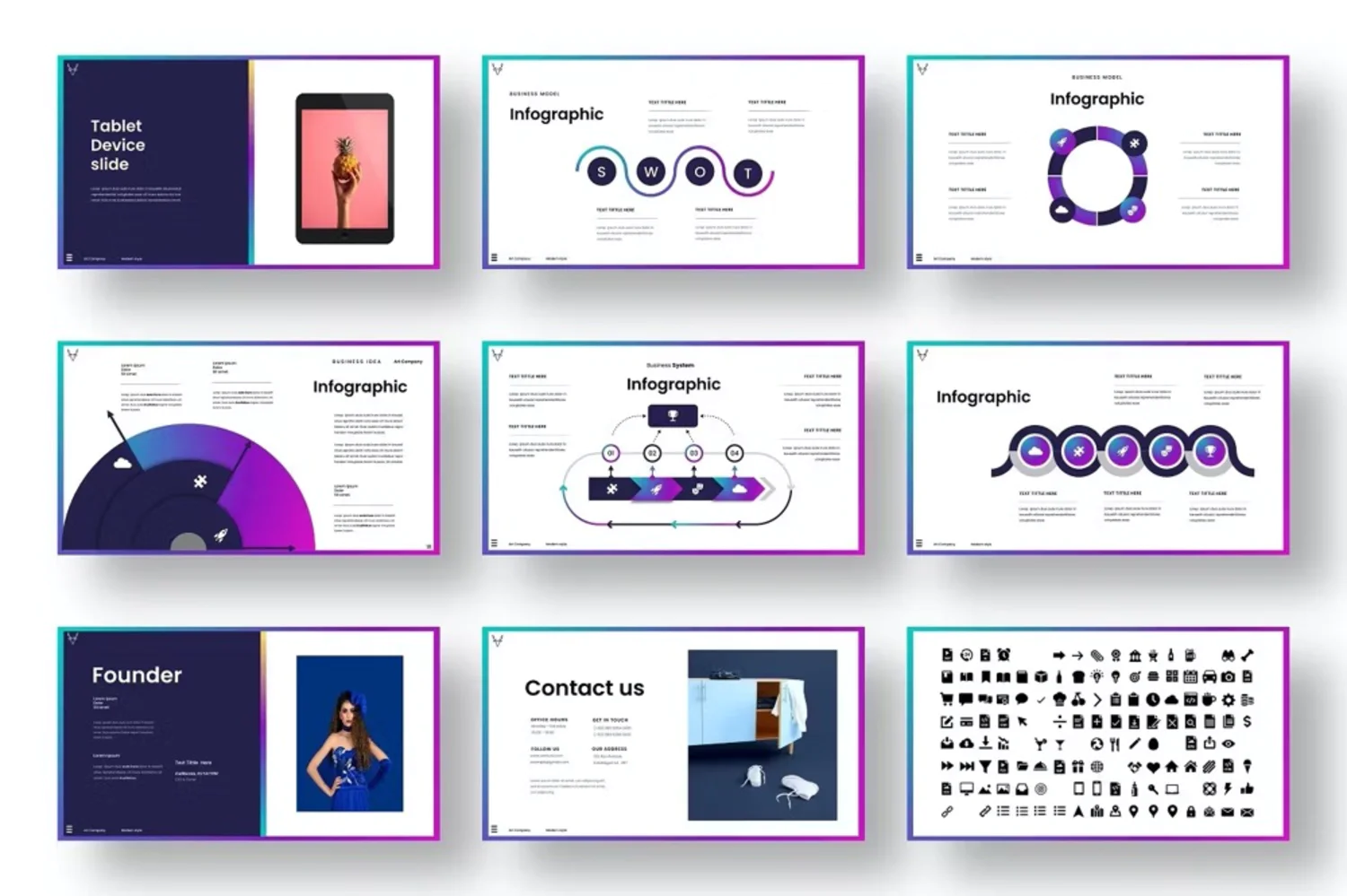 1010 渐变商业营销策划论文学术研究报告答辩PPT模板 Venture – Business PowerPoint Template