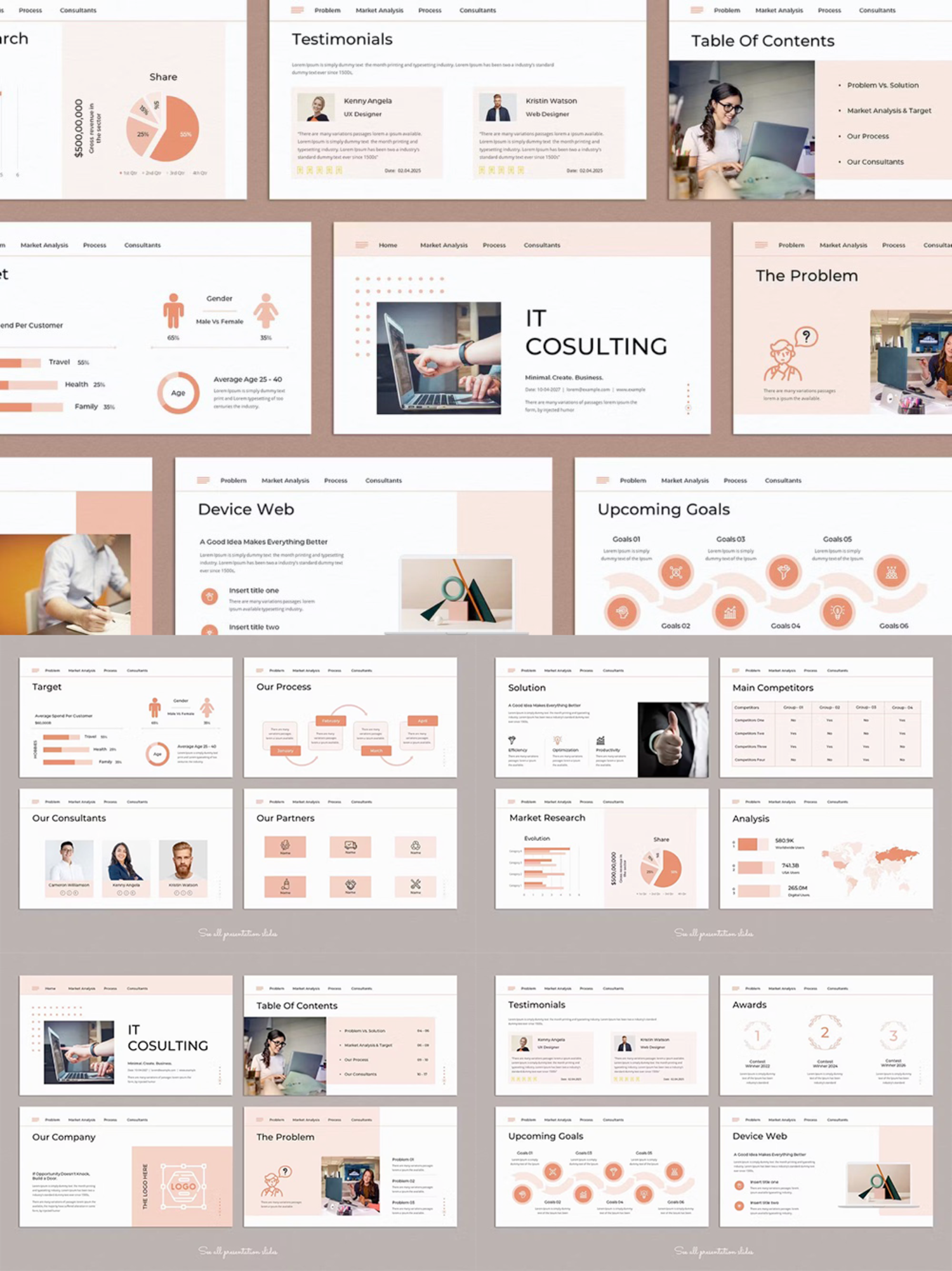 1015 简洁粉色系毕业论文学术研究报告分析PPT模板 IT Cosulting PowerPoint Presentation Template_Main Files