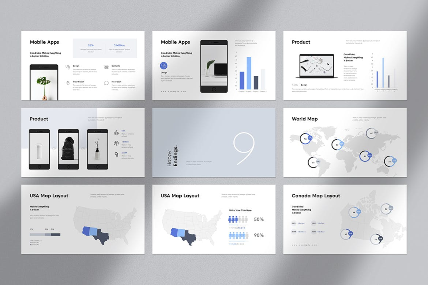 2116 简洁商务营销方案市场调查分析数据报告演示PPT+Keynote模板 Mareting Plan Presentation Template@GOOODME.COM