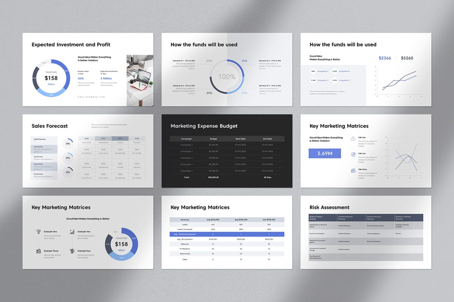 2116 简洁商务营销方案市场调查分析数据报告演示PPT+Keynote模板 Mareting Plan Presentation Template@GOOODME.COM