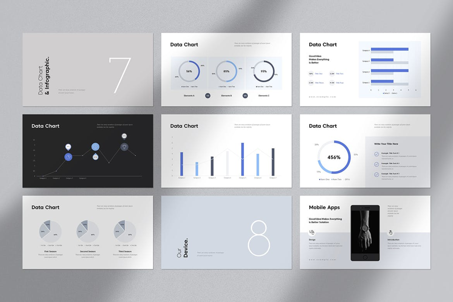 2116 简洁商务营销方案市场调查分析数据报告演示PPT+Keynote模板 Mareting Plan Presentation Template@GOOODME.COM