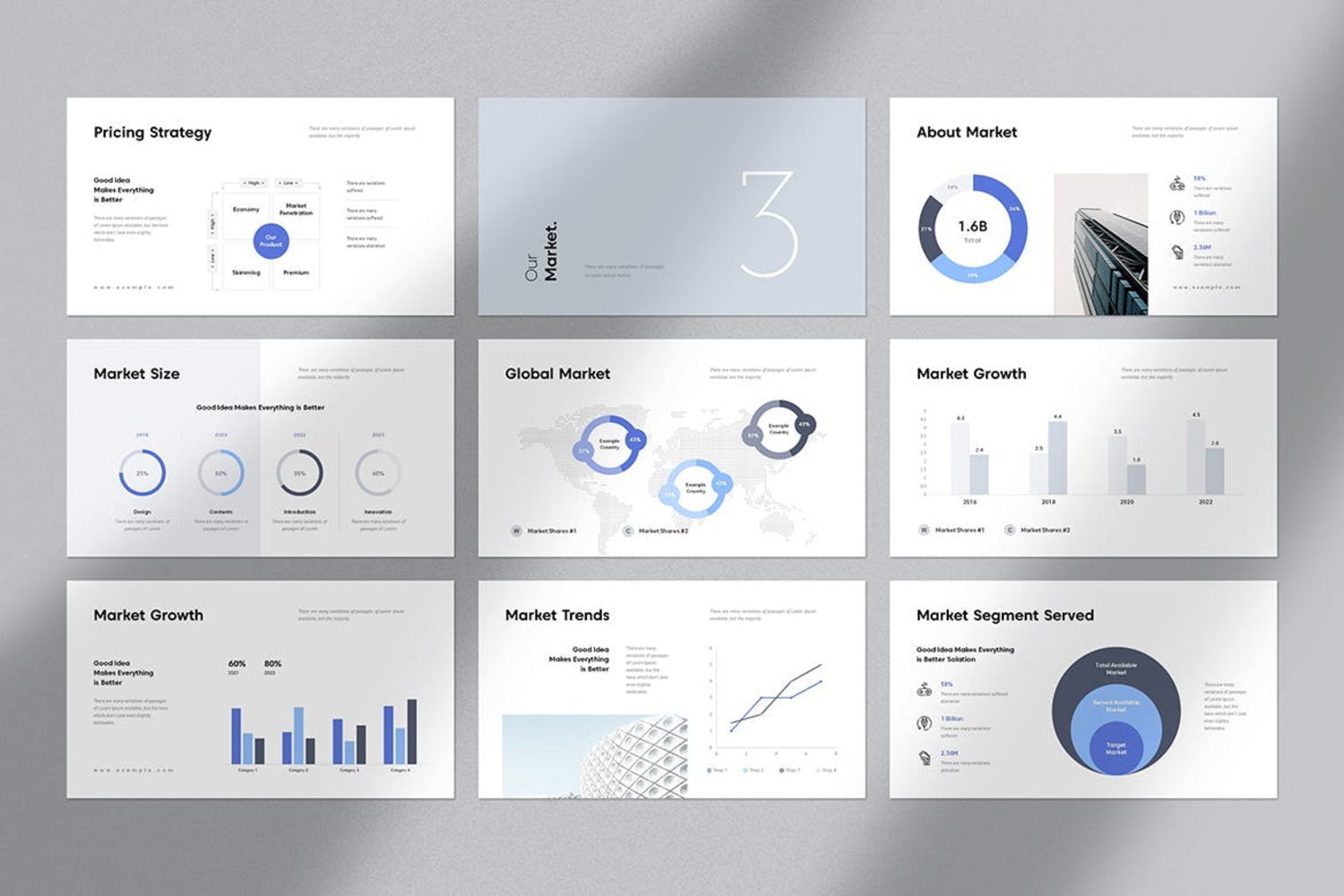 2116 简洁商务营销方案市场调查分析数据报告演示PPT+Keynote模板 Mareting Plan Presentation Template@GOOODME.COM