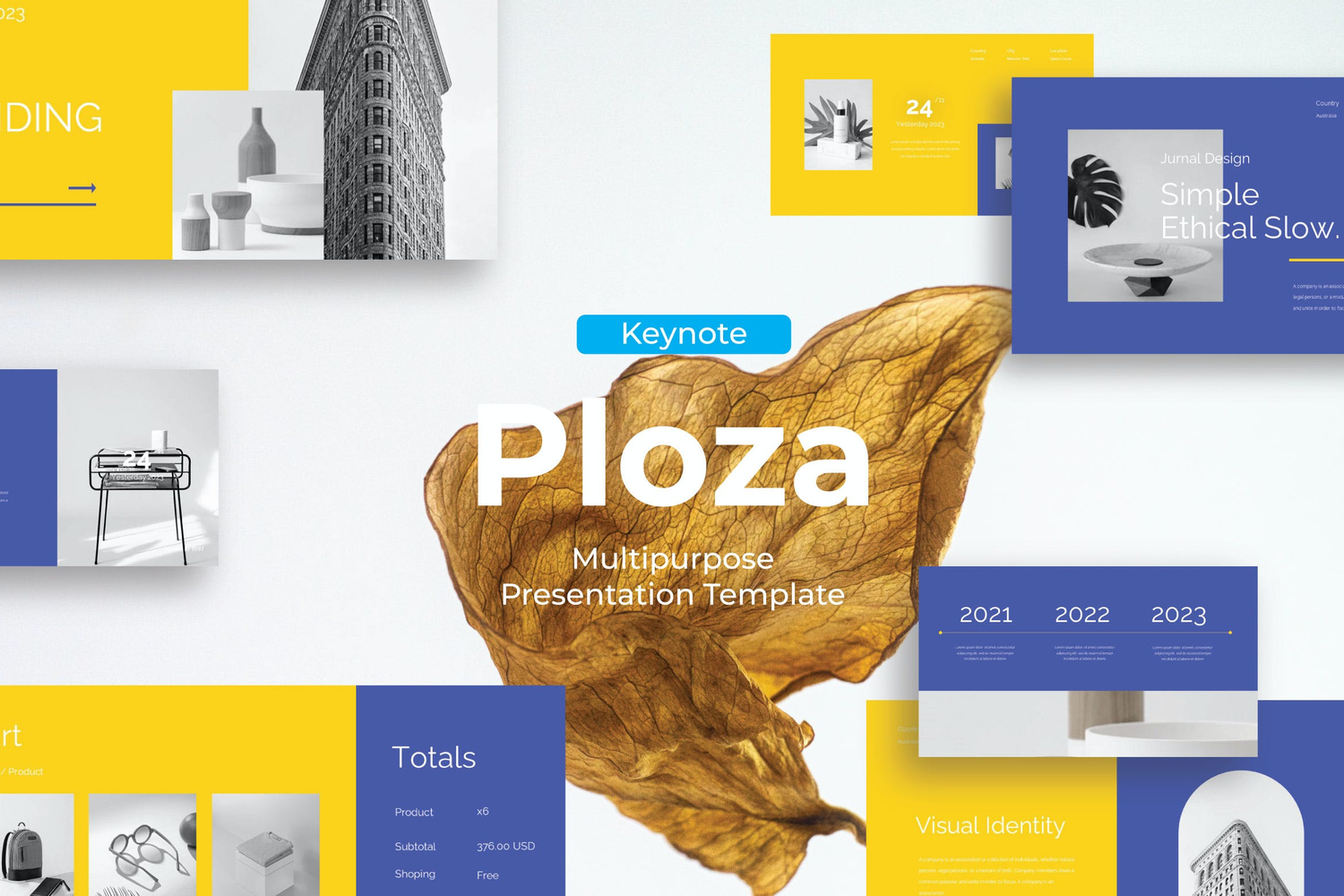 2126 建筑美学设计作品集展示演讲主题Keynote模板 Ploza – Keynote Template@GOOODME.COM