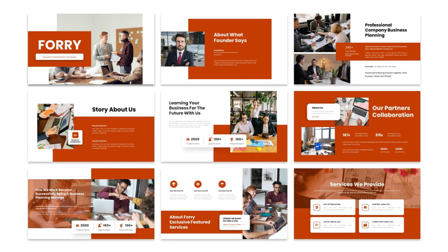 2135 商务团队公司简介绍Keynote模板 Forry – Business Presentation Keynote Template@GOOODME.COM