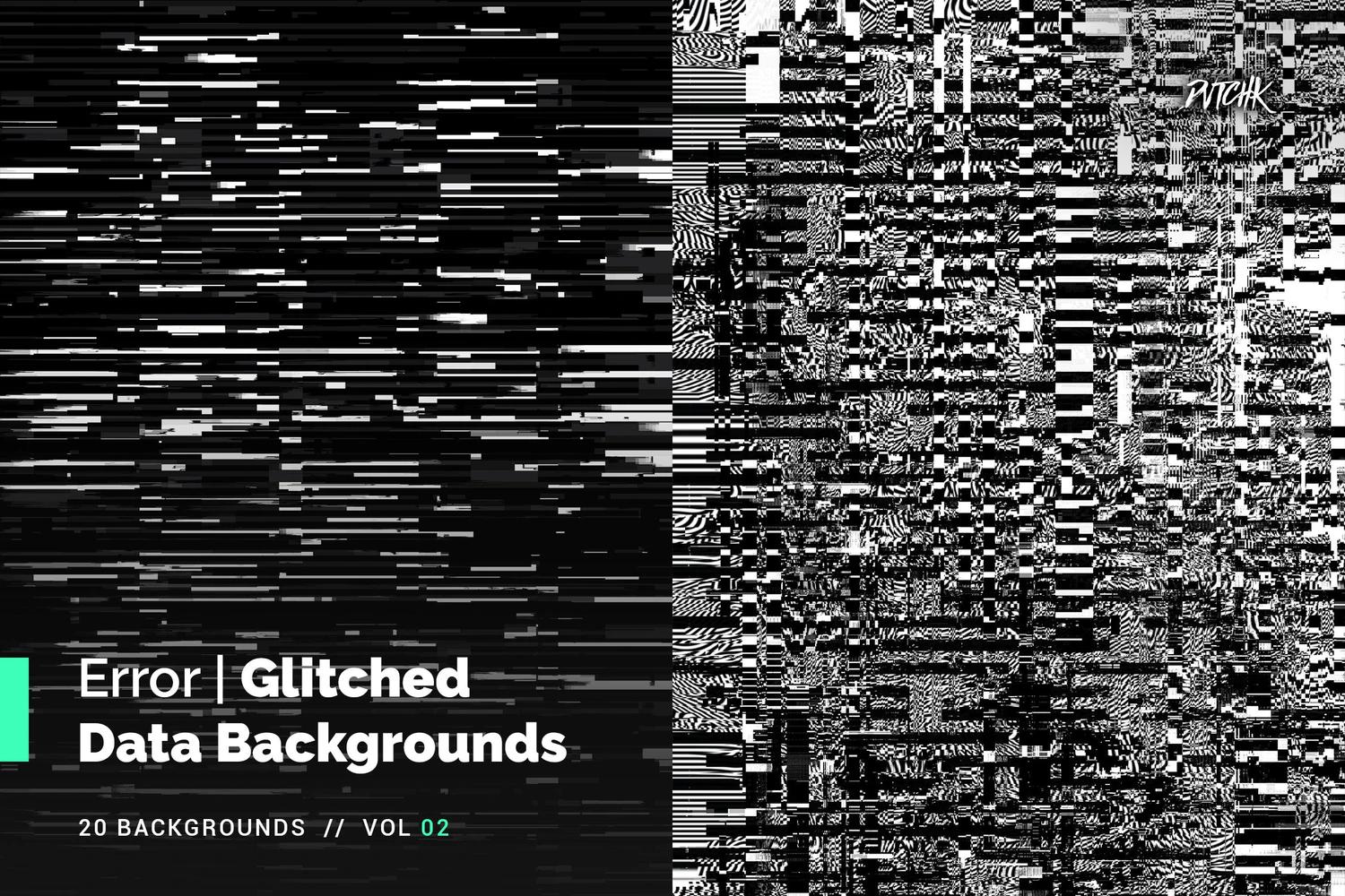 2069 40款高清故障失真信号丢失背景素材 Error Glitched Data Bgs Vol. 02