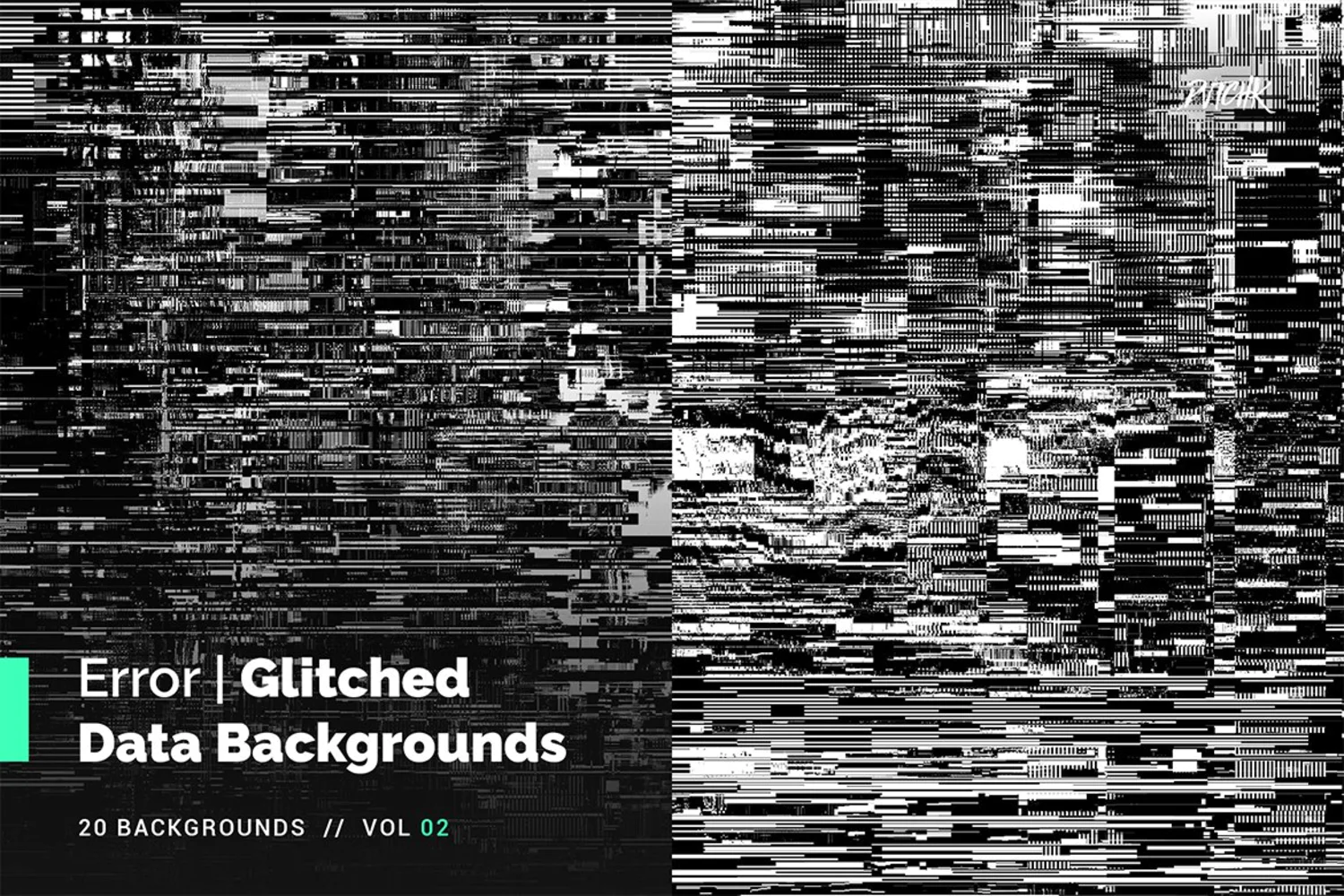 2069 40款高清故障失真信号丢失背景素材 Error Glitched Data Bgs Vol. 02