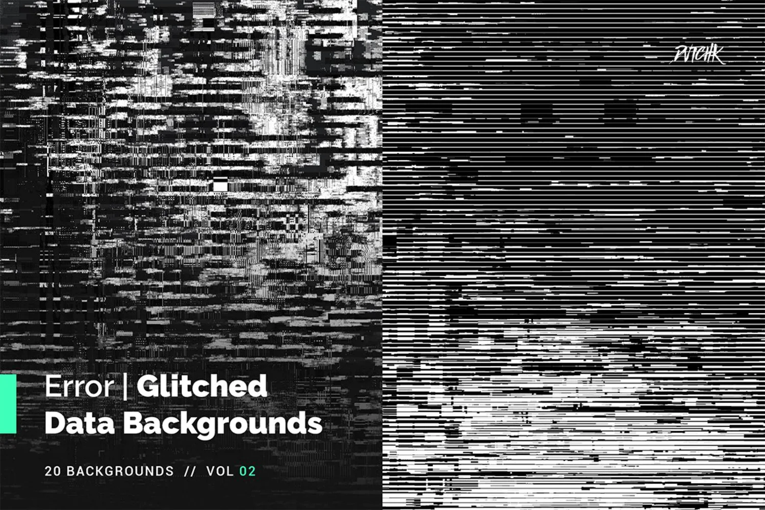 2069 40款高清故障失真信号丢失背景素材 Error Glitched Data Bgs Vol. 02