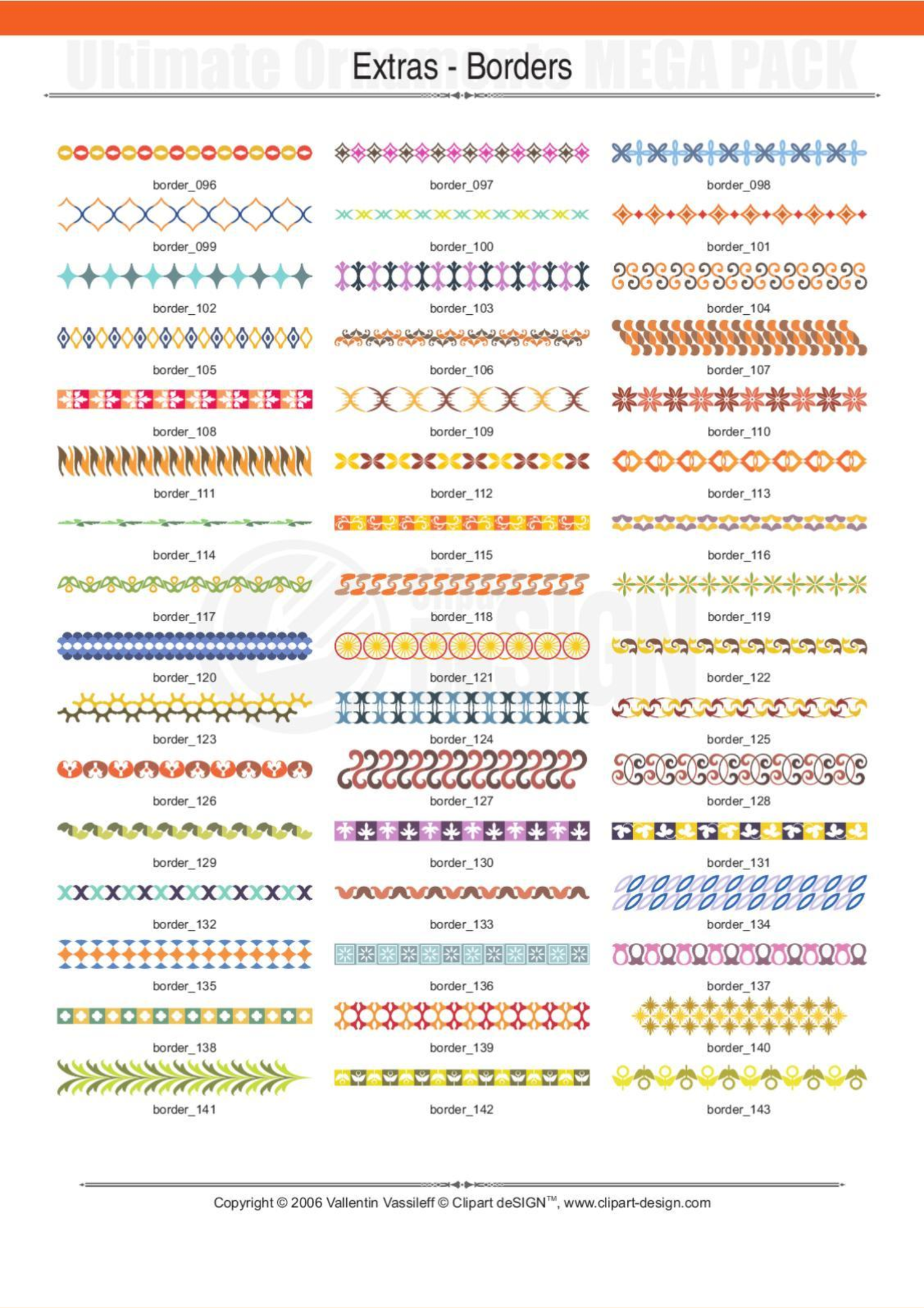 2081 12800款矢量简笔画花纹图案设计装饰元素合集包Ultimate Ornaments Mega Pack