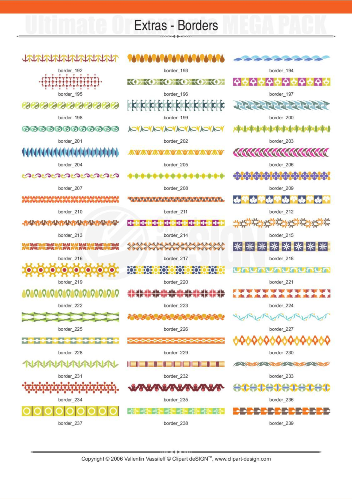 2081 12800款矢量简笔画花纹图案设计装饰元素合集包Ultimate Ornaments Mega Pack