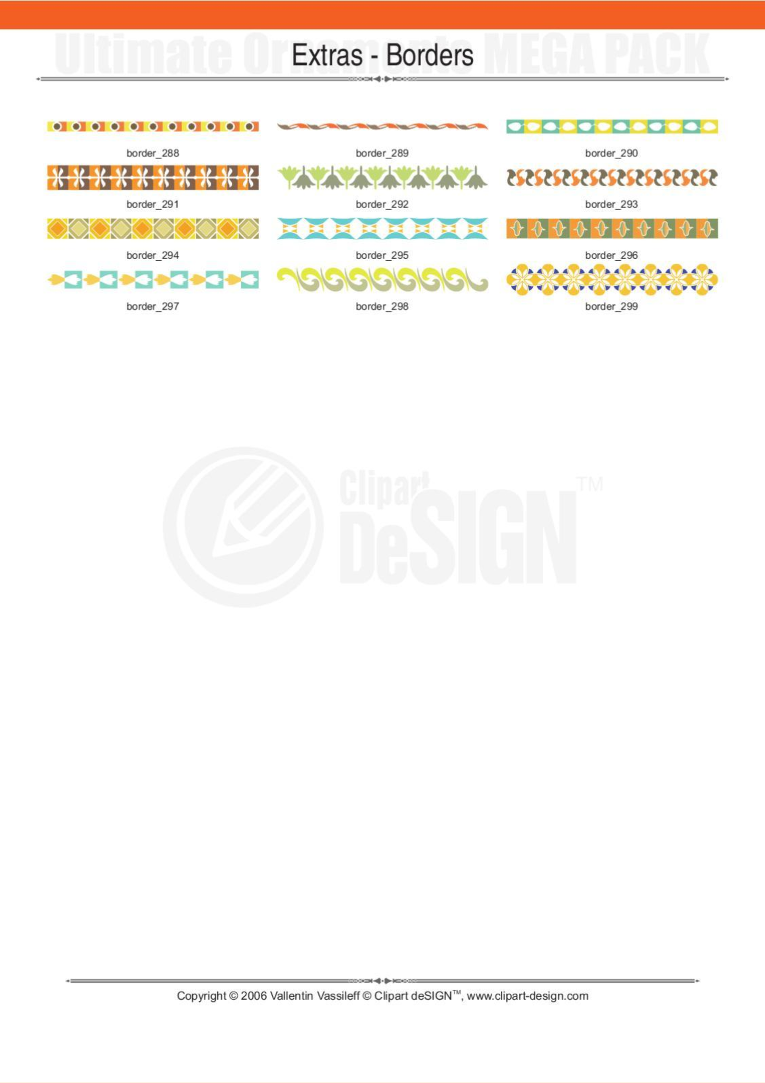 2081 12800款矢量简笔画花纹图案设计装饰元素合集包Ultimate Ornaments Mega Pack