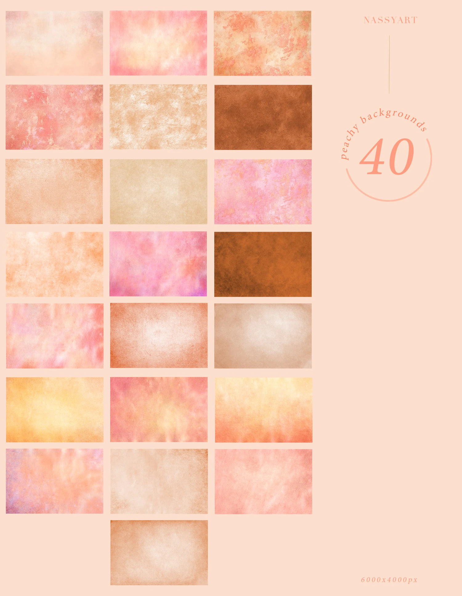 2088 60种奶油质地桃花纸艺术包装背景图片 60 Peach and Cream Textures
