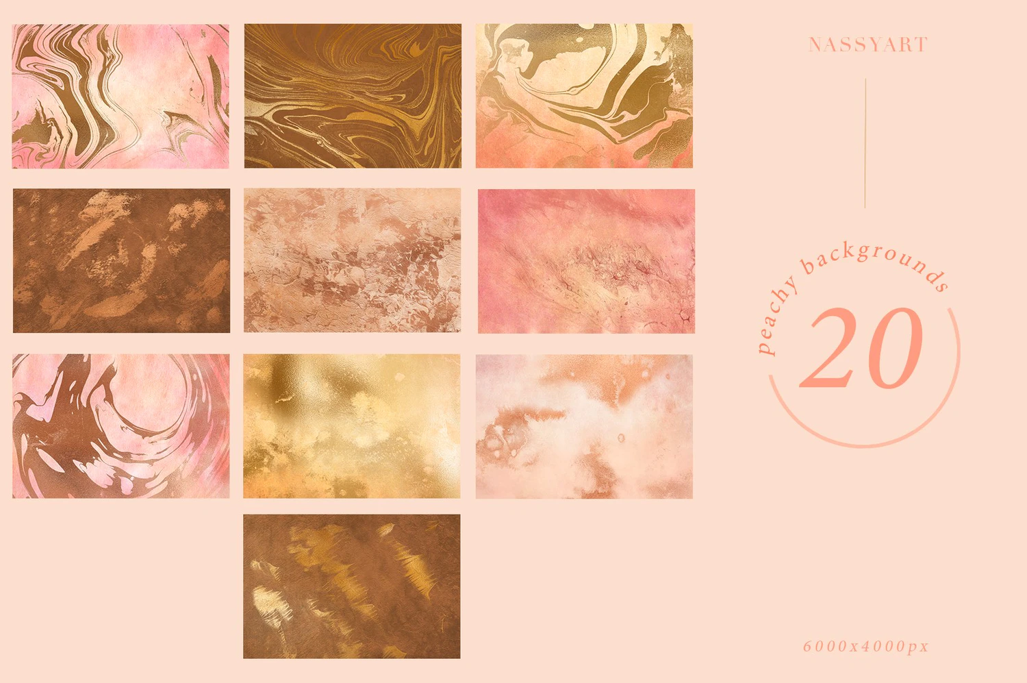 2088 60种奶油质地桃花纸艺术包装背景图片 60 Peach and Cream Textures