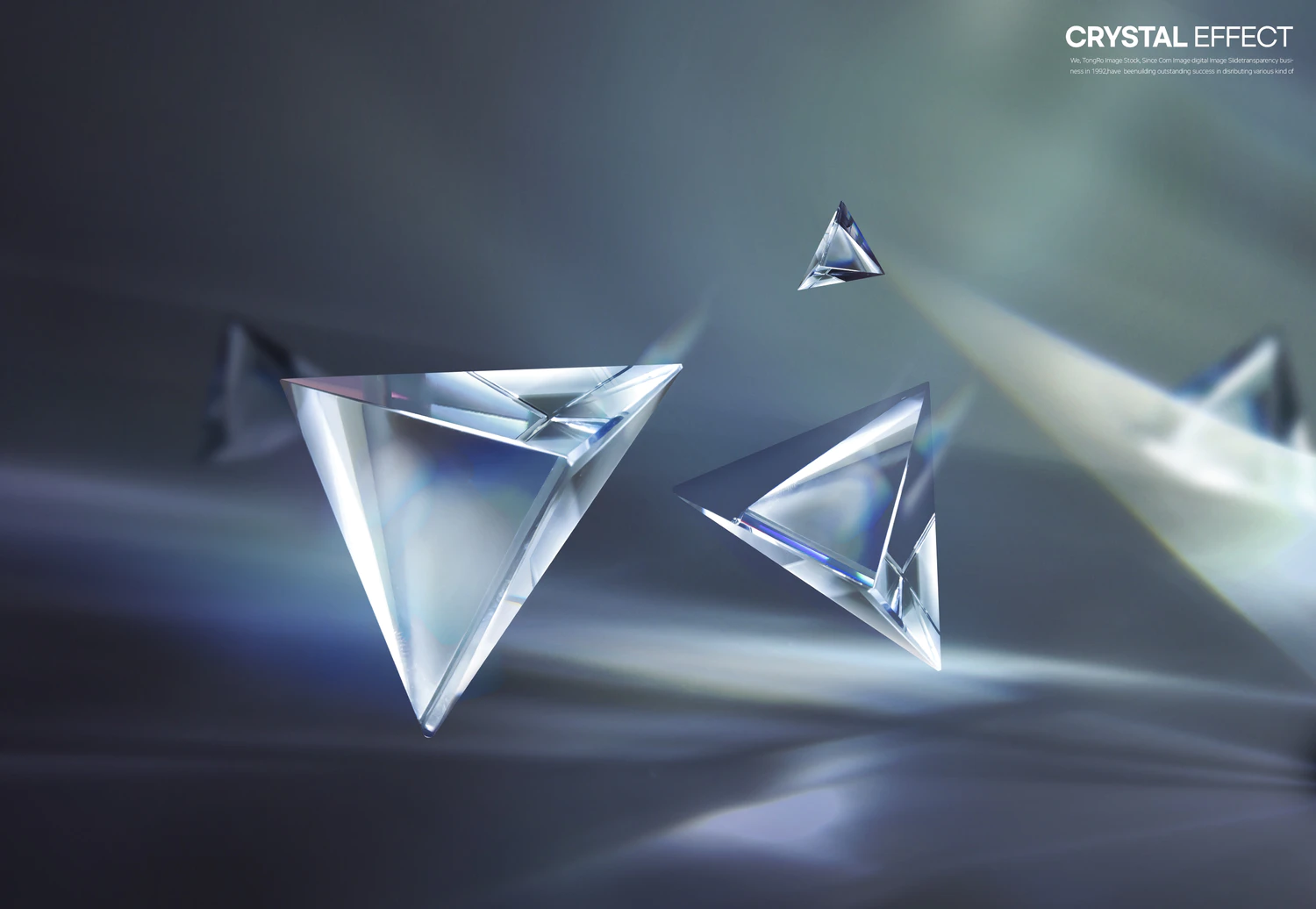 2137 10款炫彩透明结晶水晶玻璃创意主视觉海报背景设计