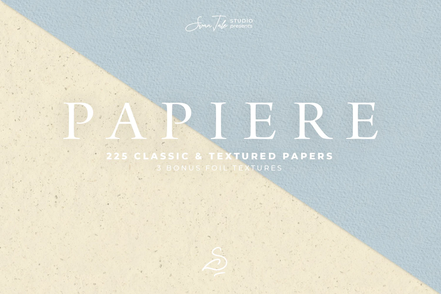 2140 225张莫兰迪艺术卡纸底纹背景素材Swan Tale Studio – Papiere Classic Textured Papers