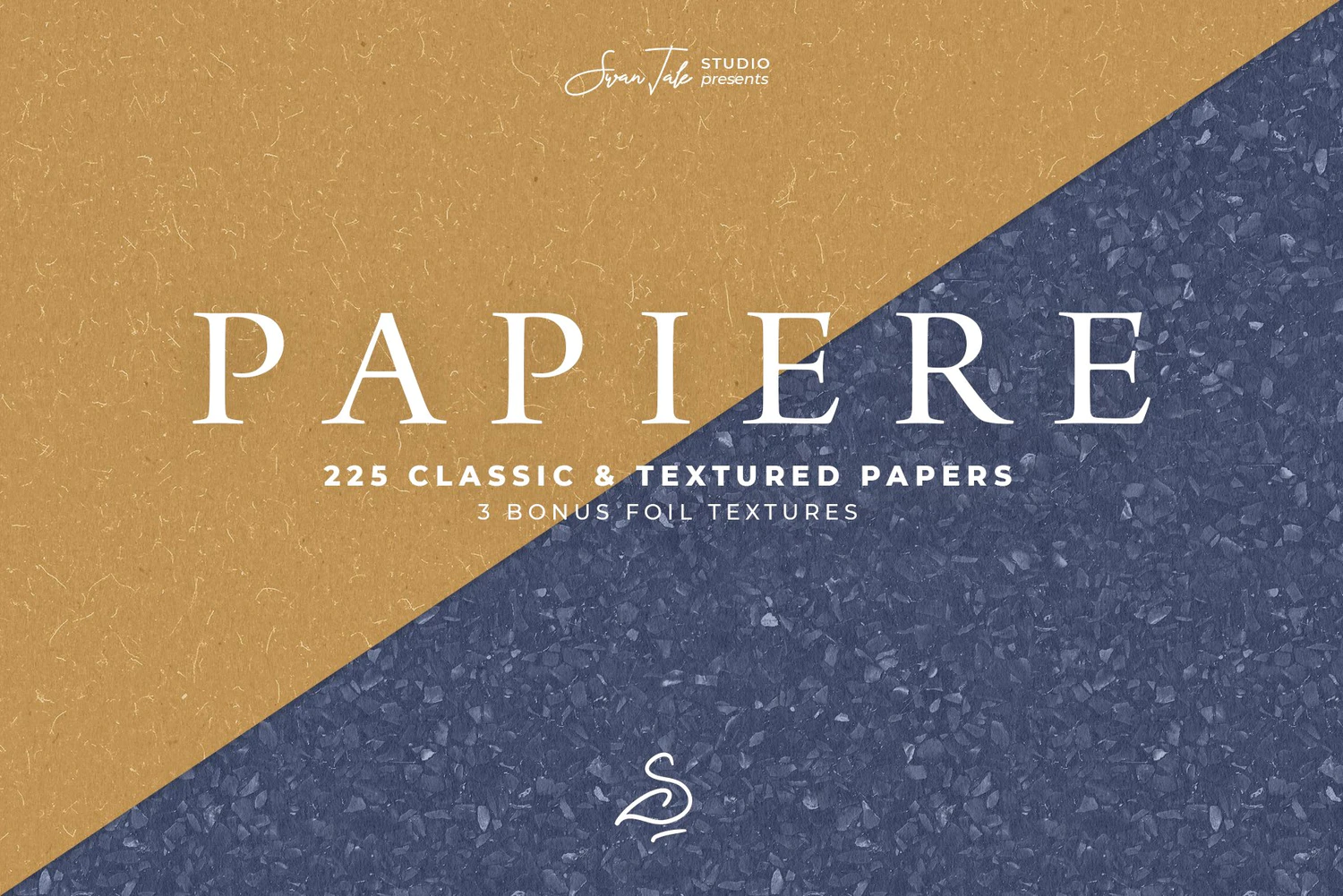 2140 225张莫兰迪艺术卡纸底纹背景素材Swan Tale Studio – Papiere Classic Textured Papers