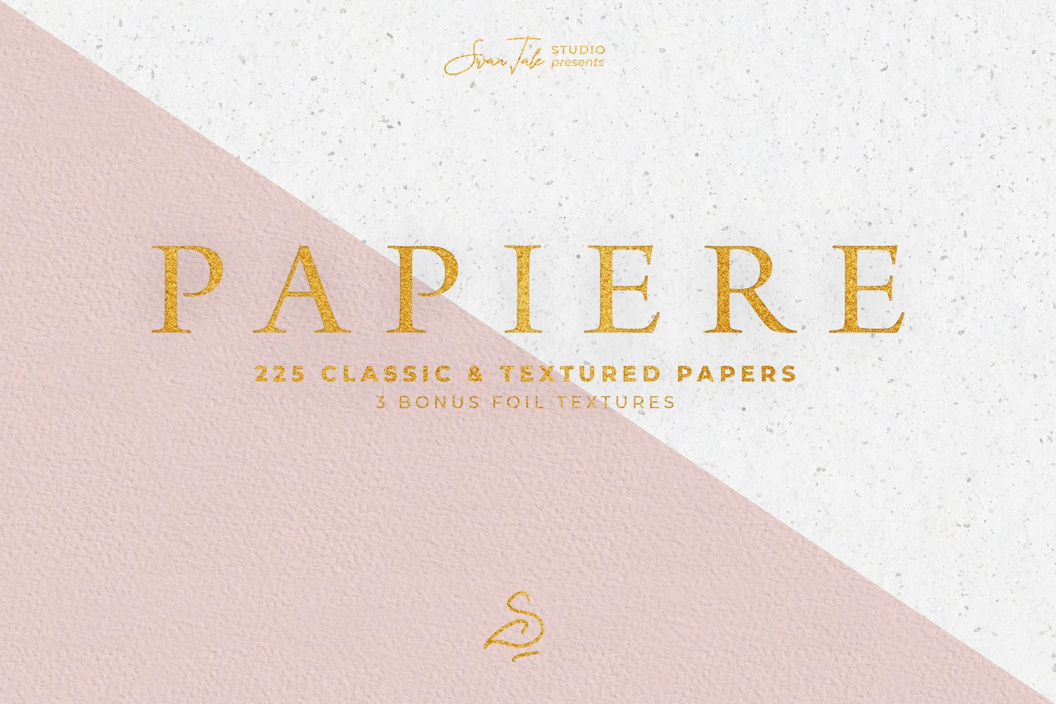 2140 225张莫兰迪艺术卡纸底纹背景素材Swan Tale Studio – Papiere Classic Textured Papers