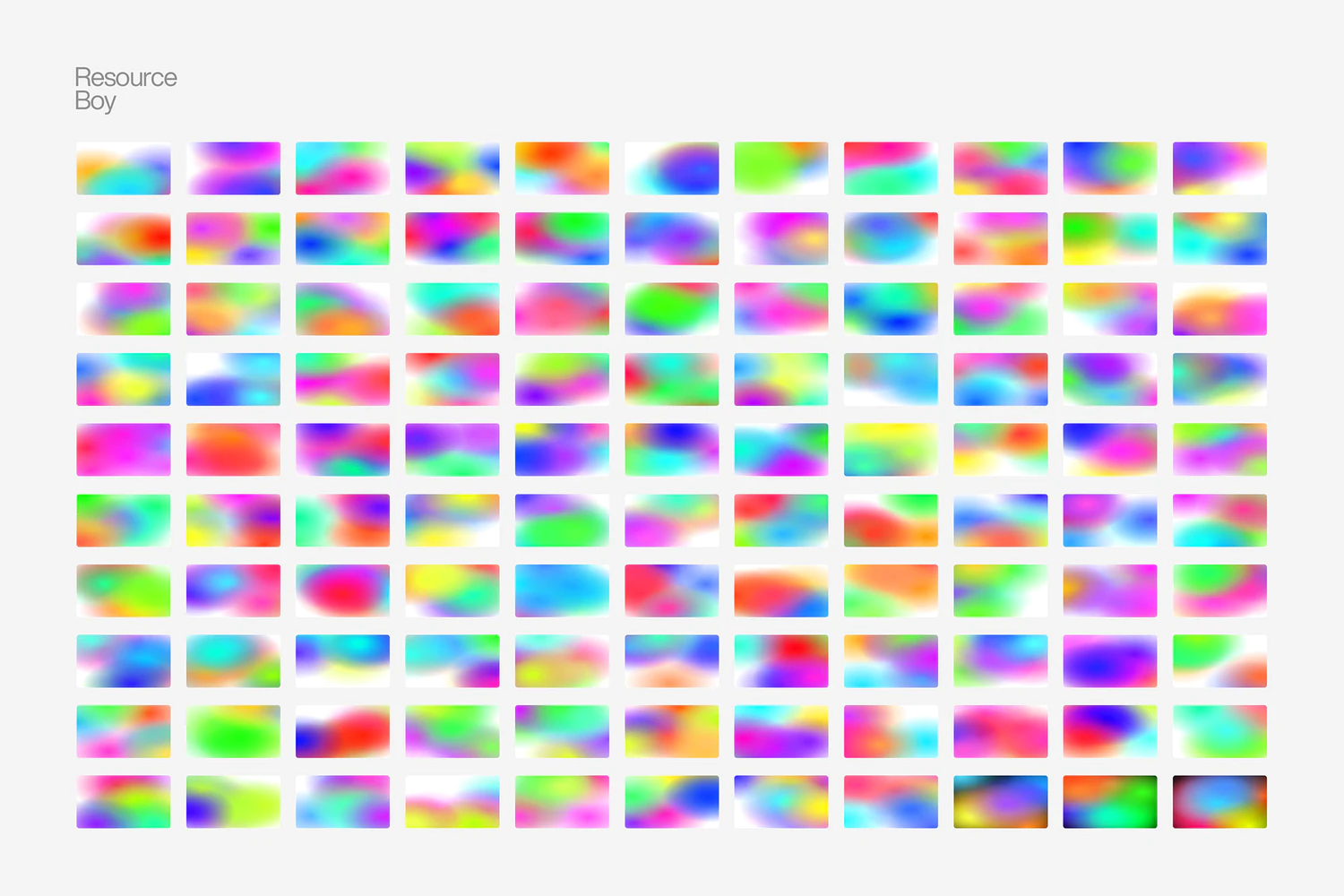 2141 可商用1000款弥散光4K炫彩未来科幻彩虹模糊渐变背景底纹图片大合集1000 Gradient Backgrounds Vol. 01