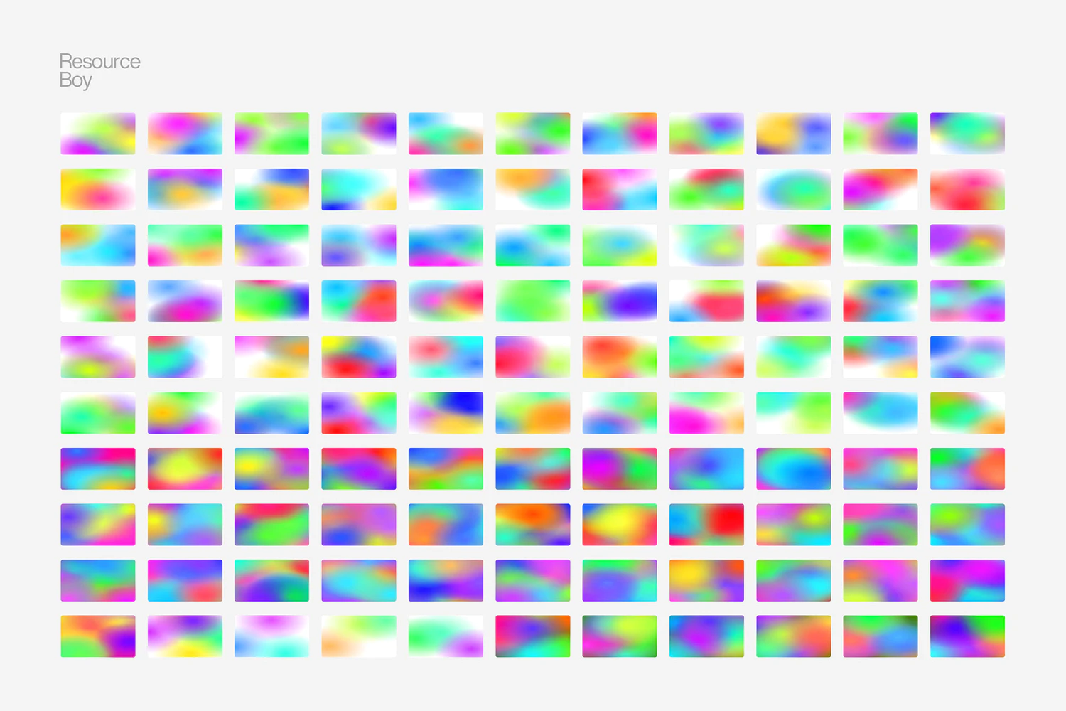 2141 可商用1000款弥散光4K炫彩未来科幻彩虹模糊渐变背景底纹图片大合集1000 Gradient Backgrounds Vol. 01