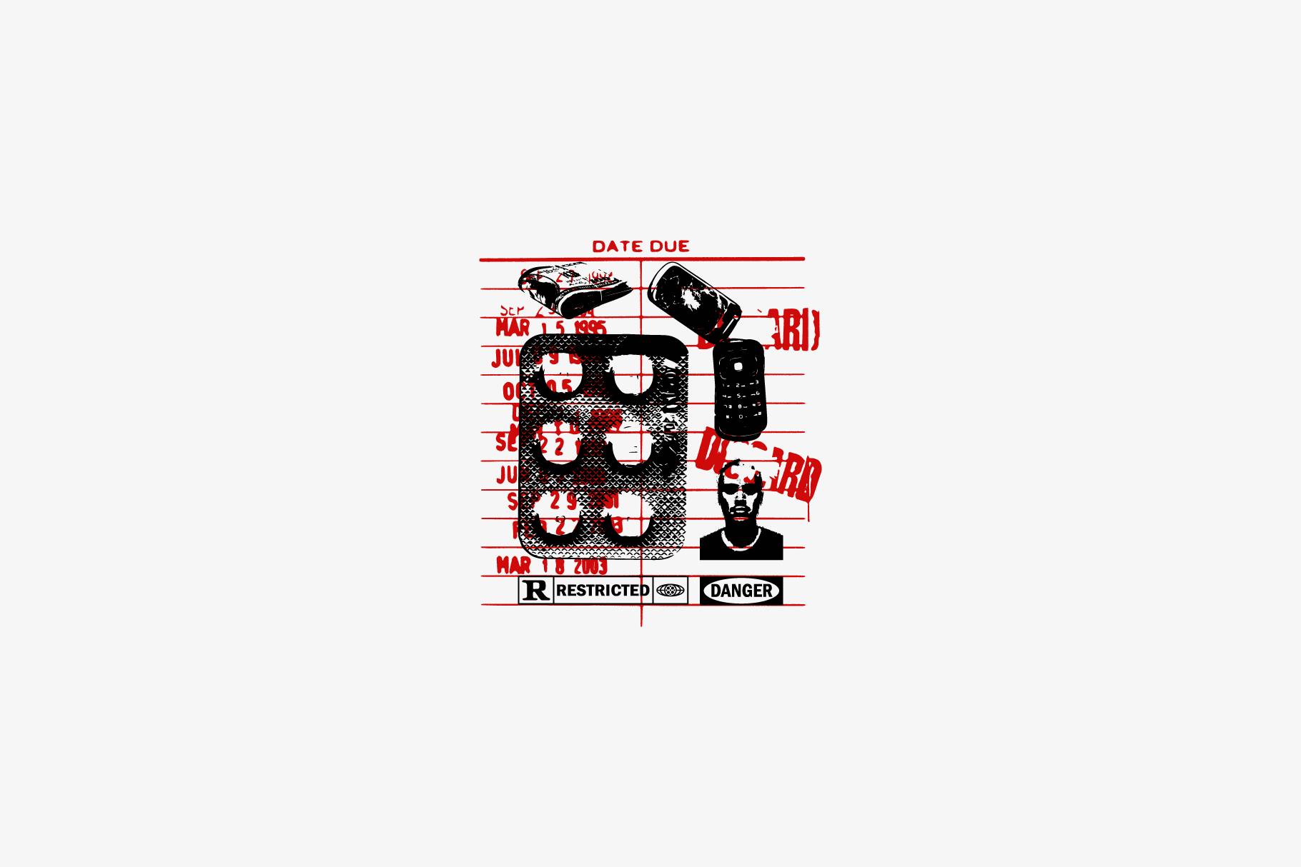 400+野蛮主义矢量素材包AI/SVG/PNG格式几何图形复古未来感Y2K400+ Brutalist Vectors-果觅网