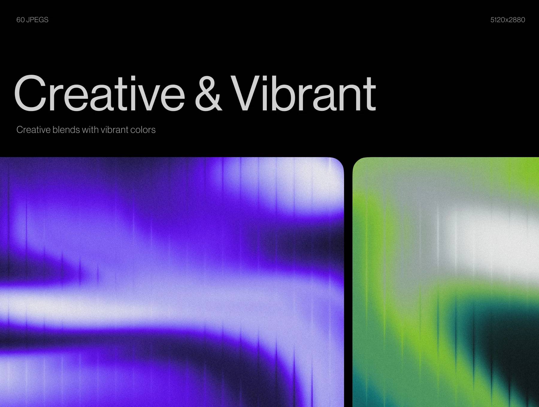 5K炫彩玻璃渐变UI素材包 水晶质感透明设计 现代网页APP特效Fractal Maze Gradient-果觅网