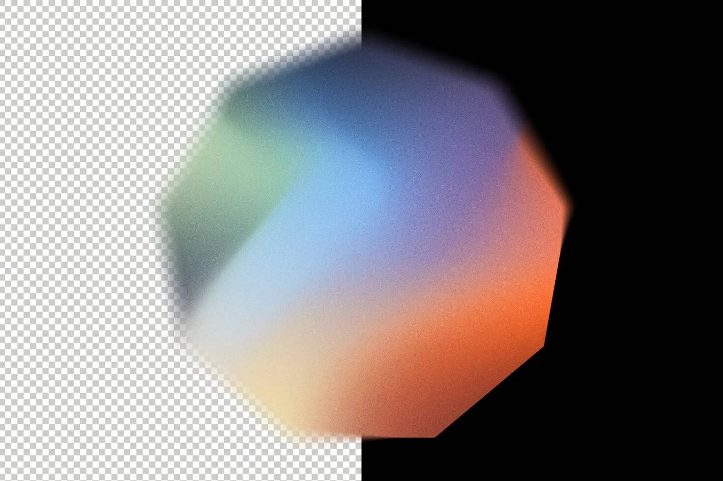高端渐变素材包12款PSD分层设计36纹理6色系4000px高清源文件Gradient Shapes Colletion-果觅网