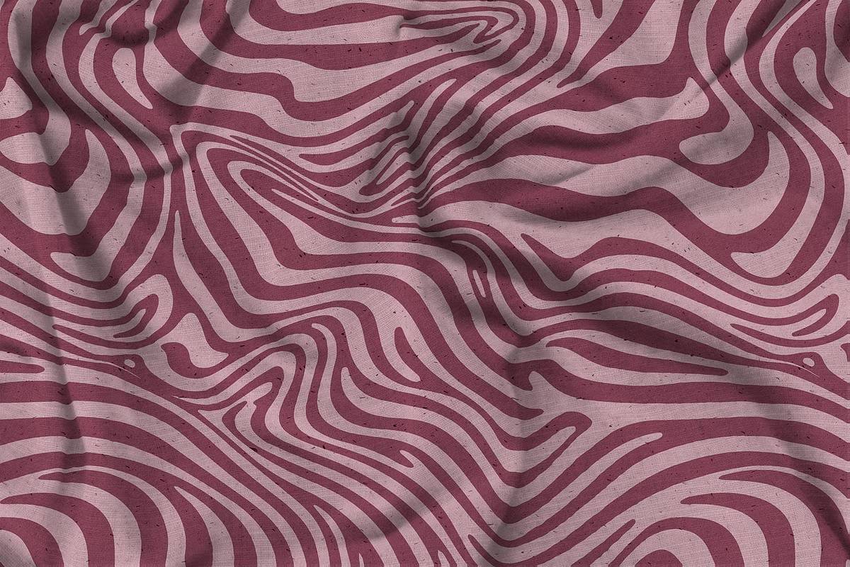 70年代复古波普抽象图案AI矢量JPG高清无缝纹理设计素材套装groovy abstract texture-果觅网