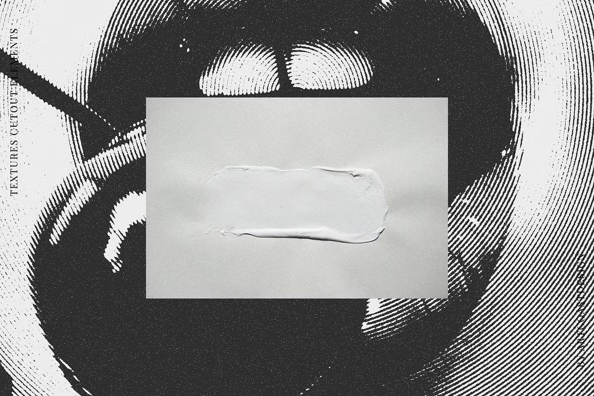 复古riso效果12女郎手绘涂鸦数字拼贴100+纸张纹理设计素材包Grunge Paper Collage & Scribbles-果觅网