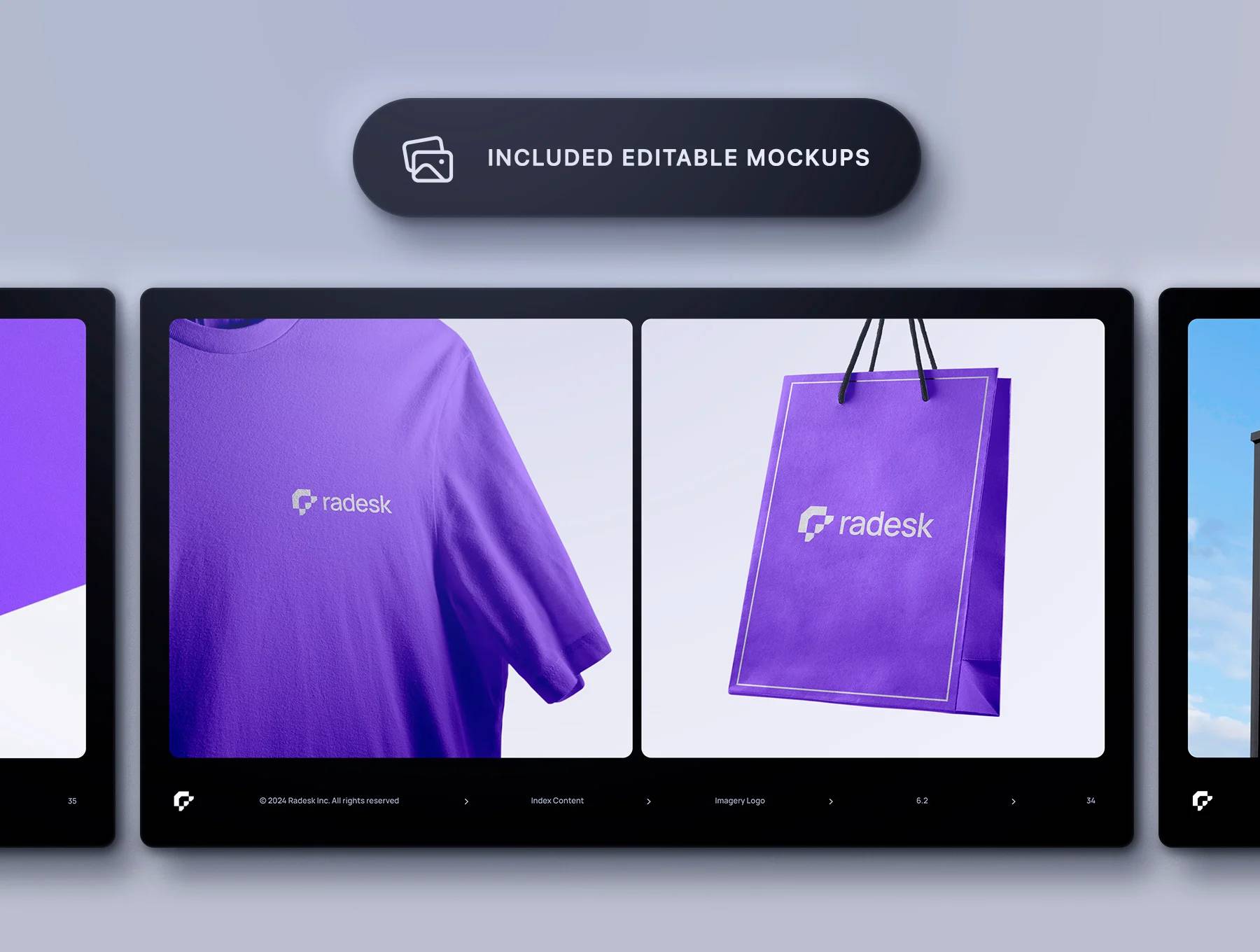 高端品牌PSD Figma模板 115智能换标 92组件 36屏双模式UI设计Brand Guidelines Template - Radesk-果觅网