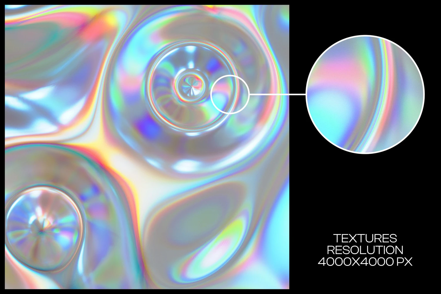 1614 全息镭射背景纹理高清素材包 Iridetex – Holographic Textures Pack