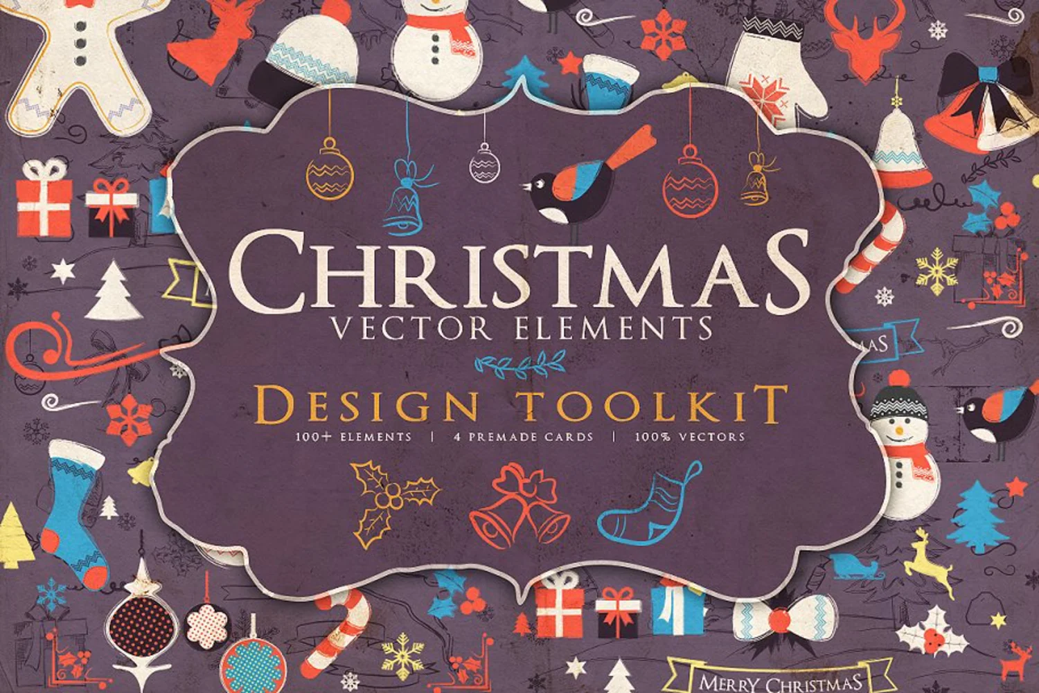 1618 圣诞节日元素工具包 Christmas Elements Toolkit