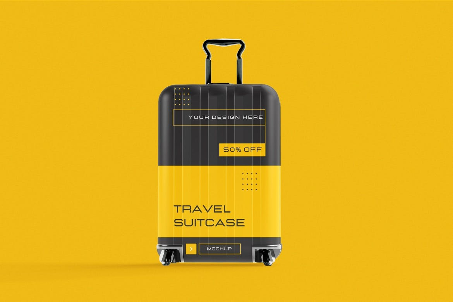 1789 拉杆行李箱PS样机素材(psd)Travel Suitcase Mockups