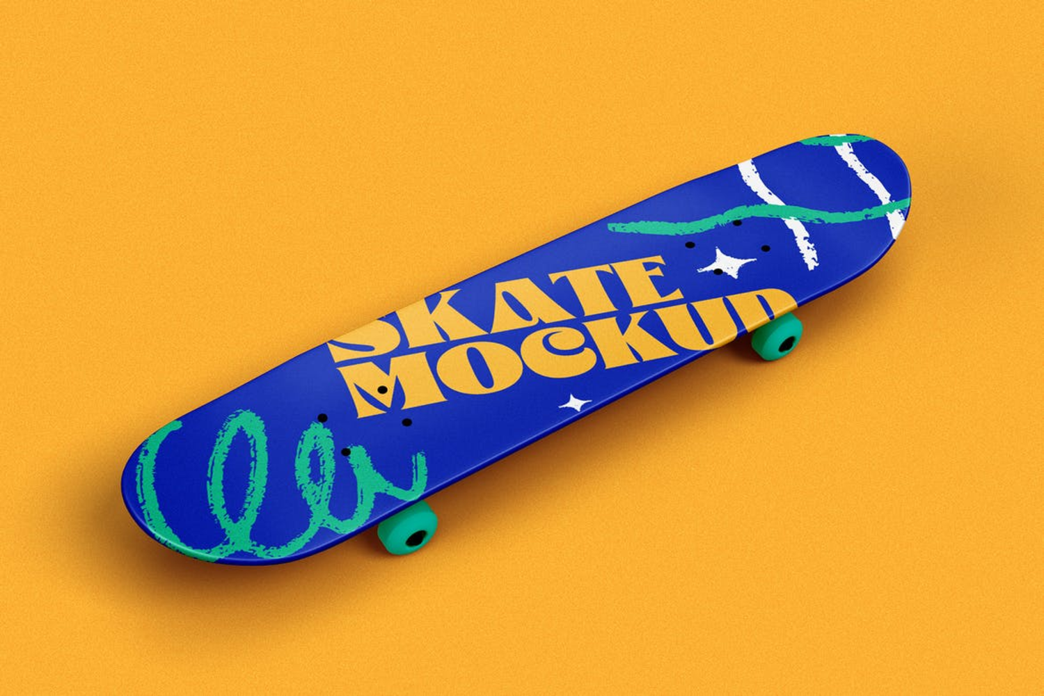 1791 8款潮流街头滑板设计PS样机素材(psd) Skateboard Mockup