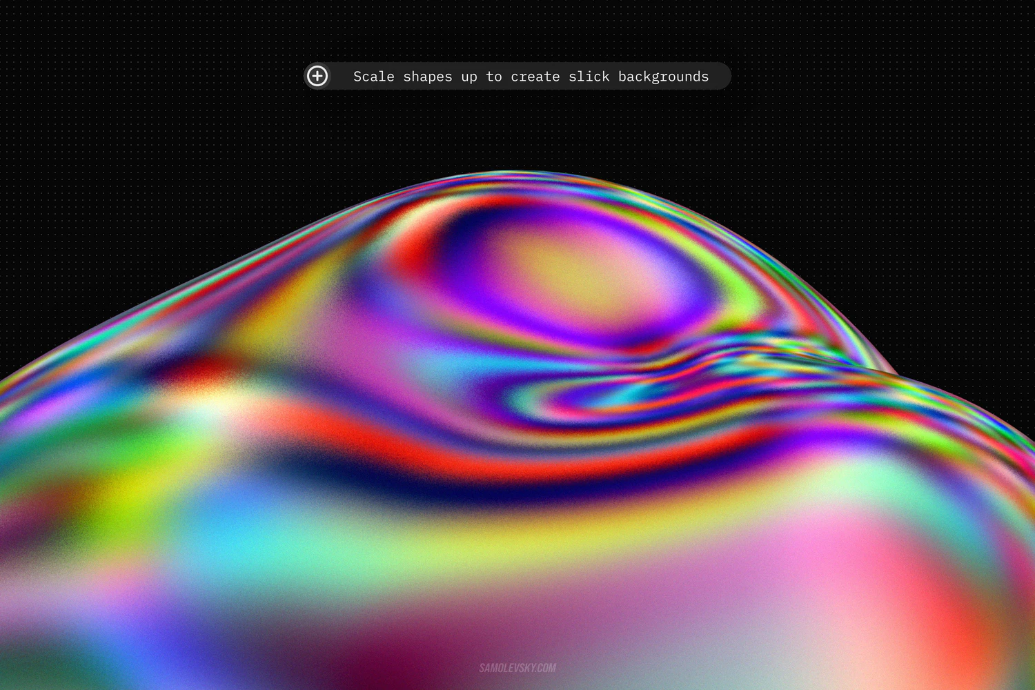 1800 72款3D虹彩抽象流体全息镭射有机形状PNG免抠设计素材 Iridescent fluid 3D shapes pack