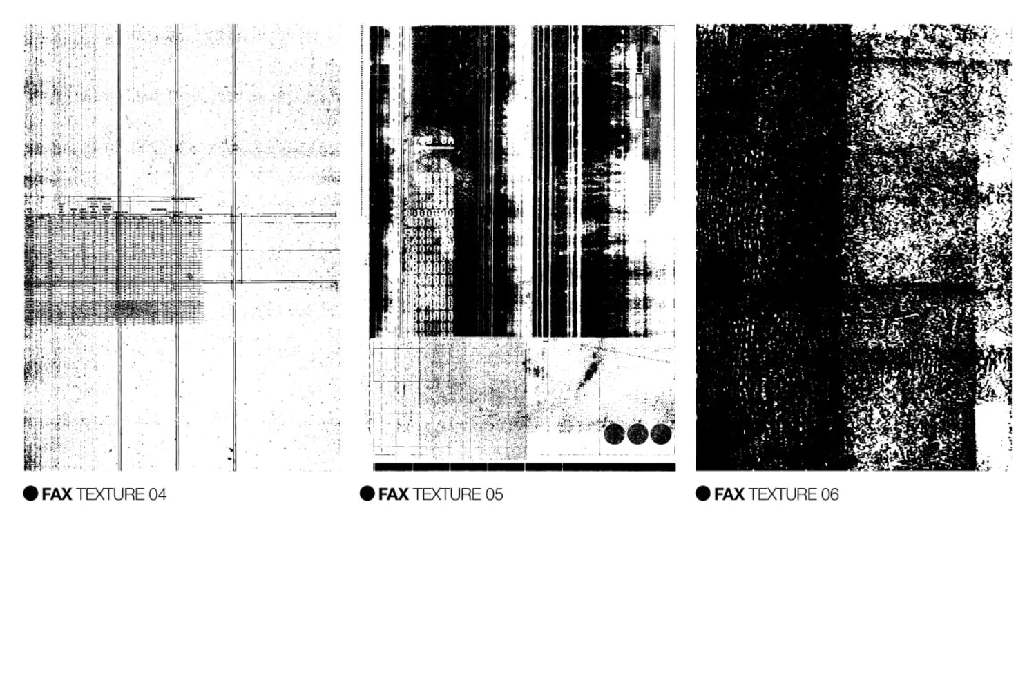 1894 矢量传真打印印刷机漏墨效果叠加AI素材FAX_TEXTURES