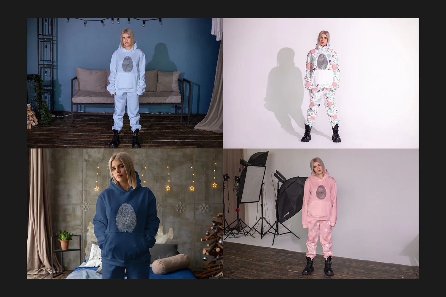 1904 10款运动套装卫衣服饰样机模型 Freeman Studio – Oversized Sport Suit Mock-Up Set