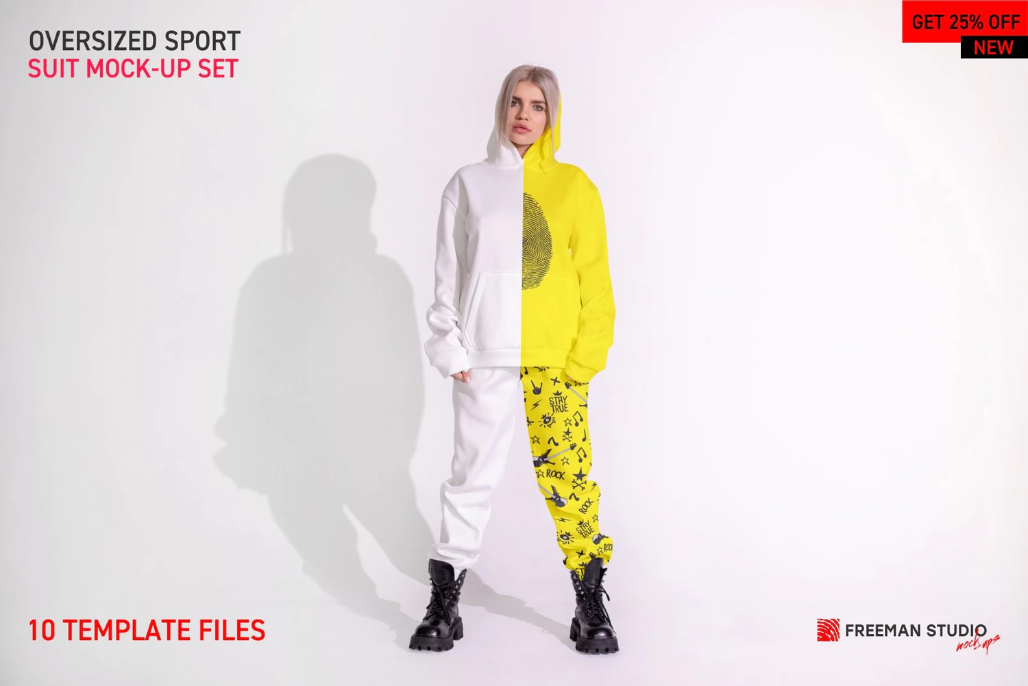 1904 10款运动套装卫衣服饰样机模型 Freeman Studio – Oversized Sport Suit Mock-Up Set