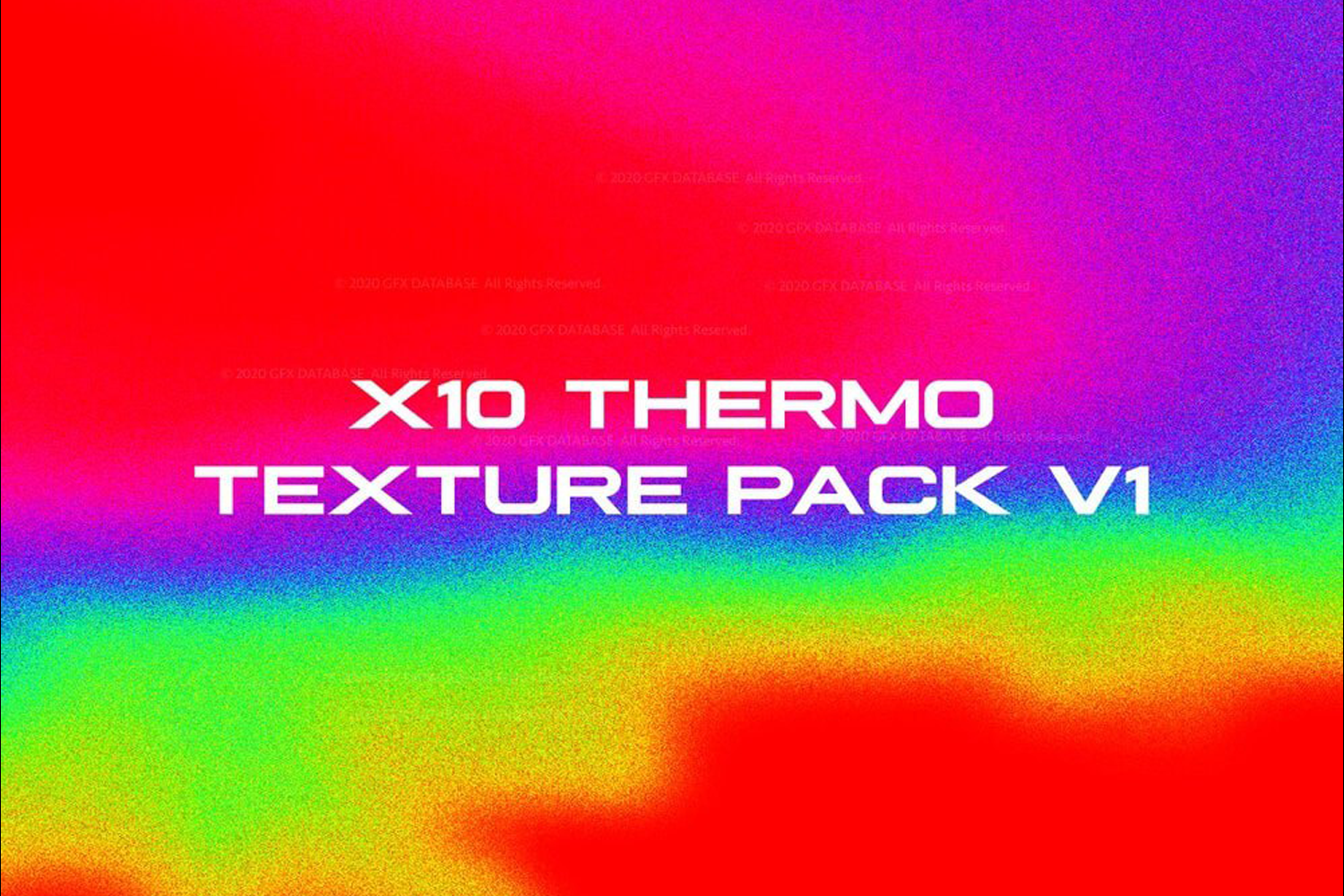 1939 10款炫彩热成像高清背景素材 X10 Thermo Texture Pack V1