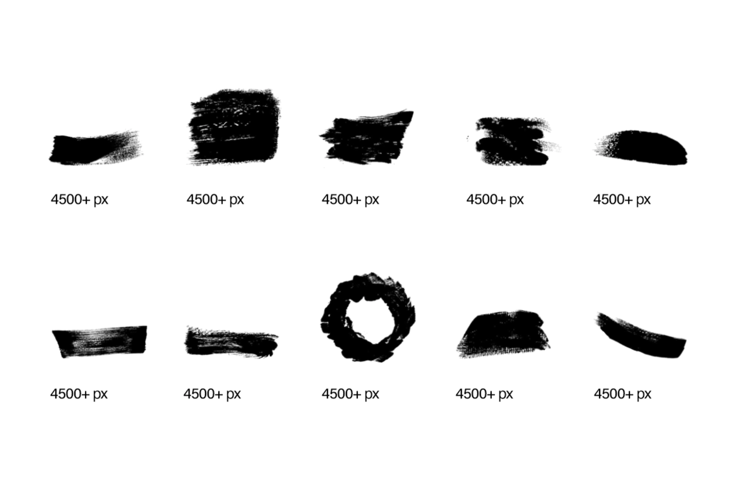 1945 182款潮流手写毛笔笔触绘画效果PS笔刷素材 ScaryClown – 182 Hand Made Brushes