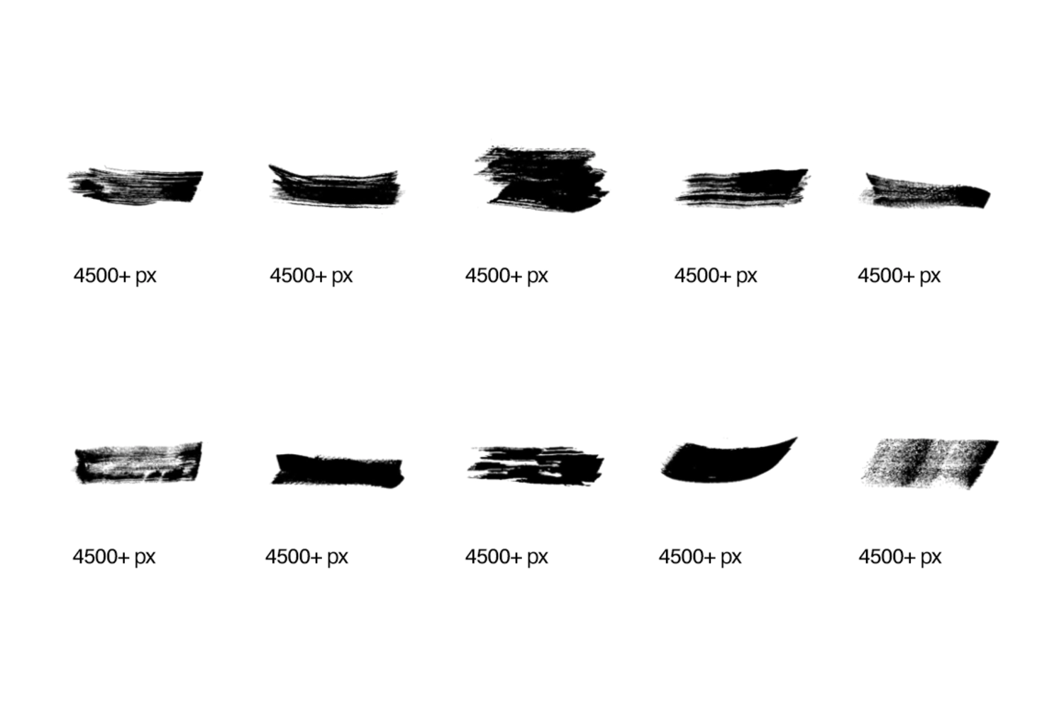 1945 182款潮流手写毛笔笔触绘画效果PS笔刷素材 ScaryClown – 182 Hand Made Brushes