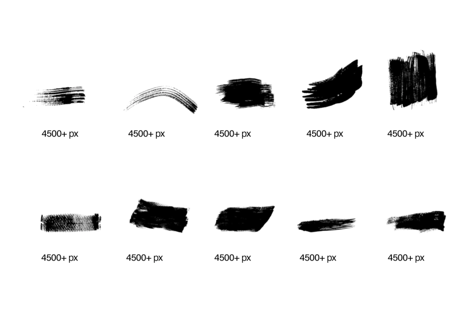 1945 182款潮流手写毛笔笔触绘画效果PS笔刷素材 ScaryClown – 182 Hand Made Brushes