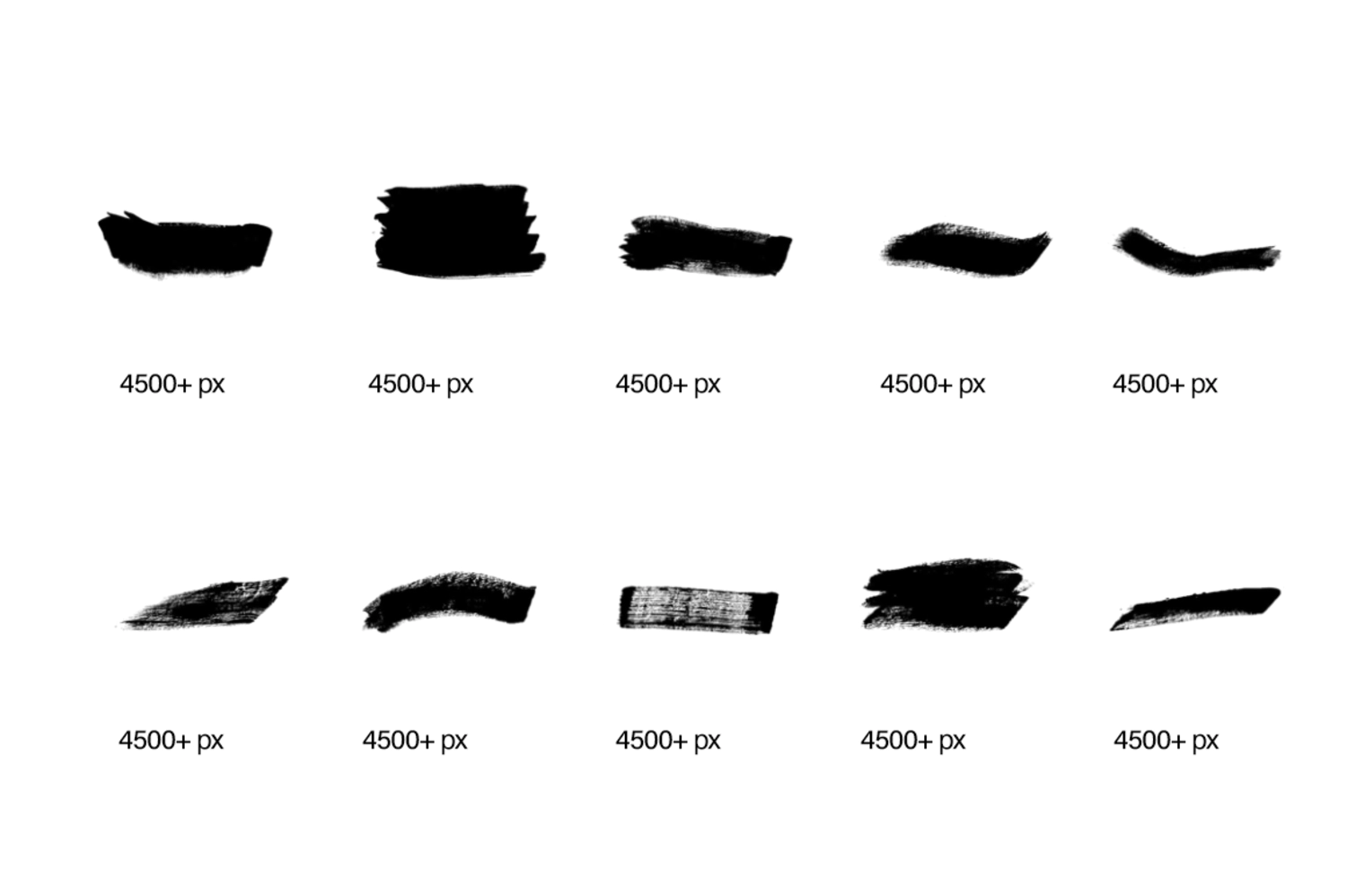 1945 182款潮流手写毛笔笔触绘画效果PS笔刷素材 ScaryClown – 182 Hand Made Brushes