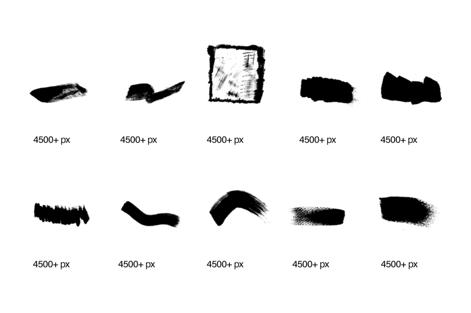 1945 182款潮流手写毛笔笔触绘画效果PS笔刷素材 ScaryClown – 182 Hand Made Brushes