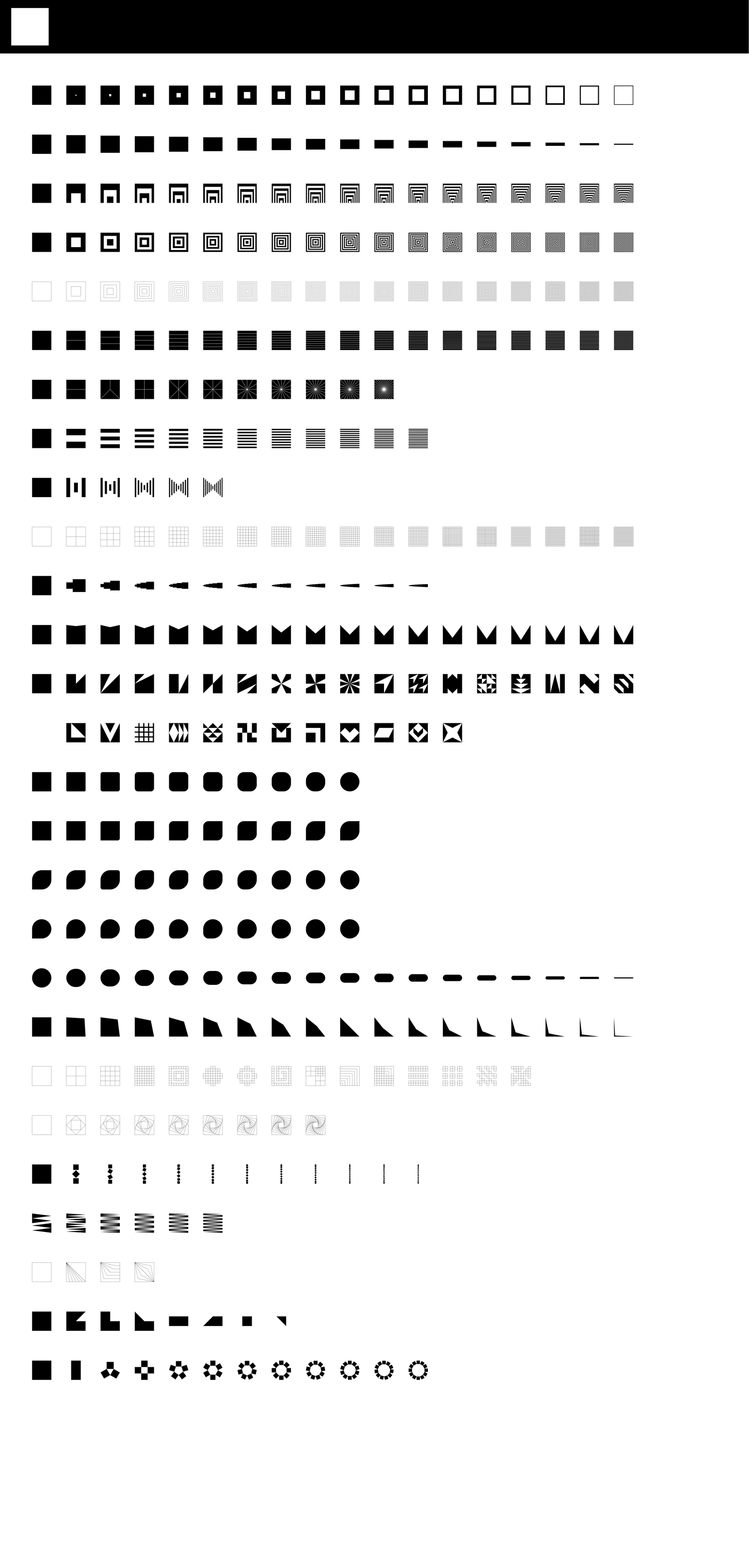 1946 矢量抽象几何图标AI素材FIG图形素材 Shape Spectrum