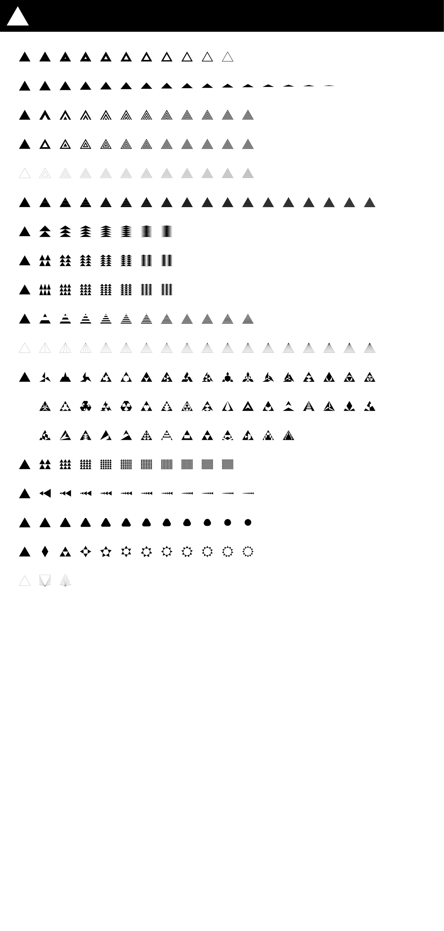 1946 矢量抽象几何图标AI素材FIG图形素材 Shape Spectrum