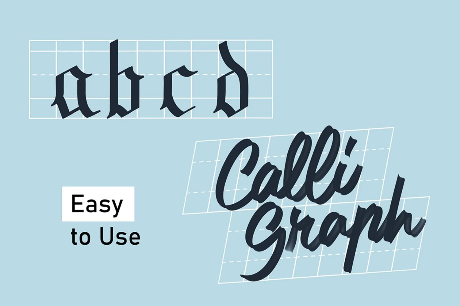1966 第一型刻字字体框画笔iOS应用程序笔刷 Firstype – Procreate Lettering Brushes