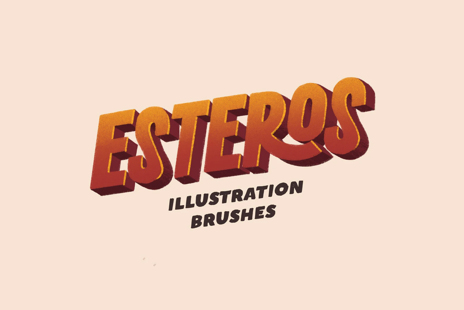 1967 动漫卡通人物噪点插画procreat笔刷画笔包 Esteros procreate brushes