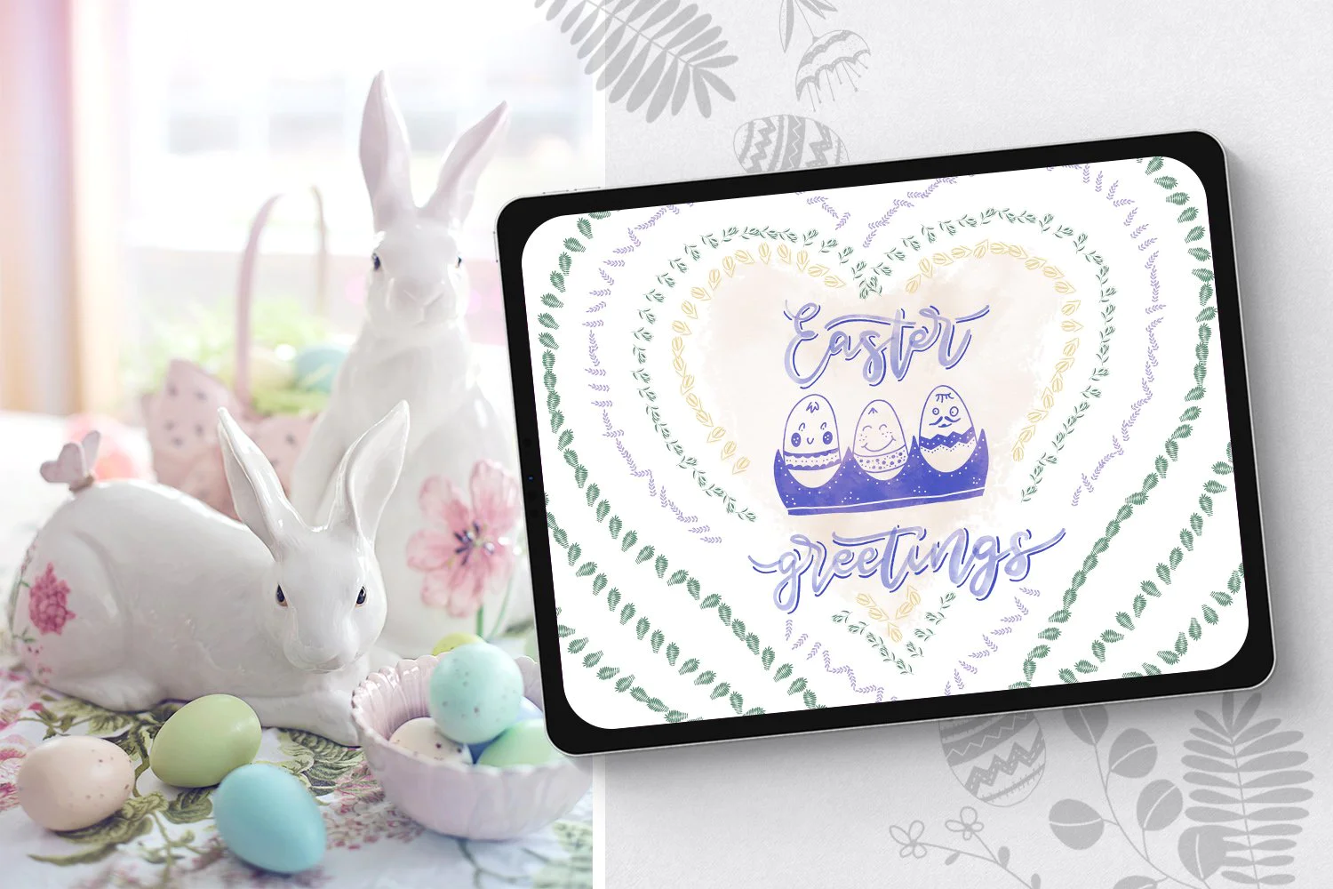 1969 复活节主题brush手绘笔刷画笔 Easter brush box for Procreate