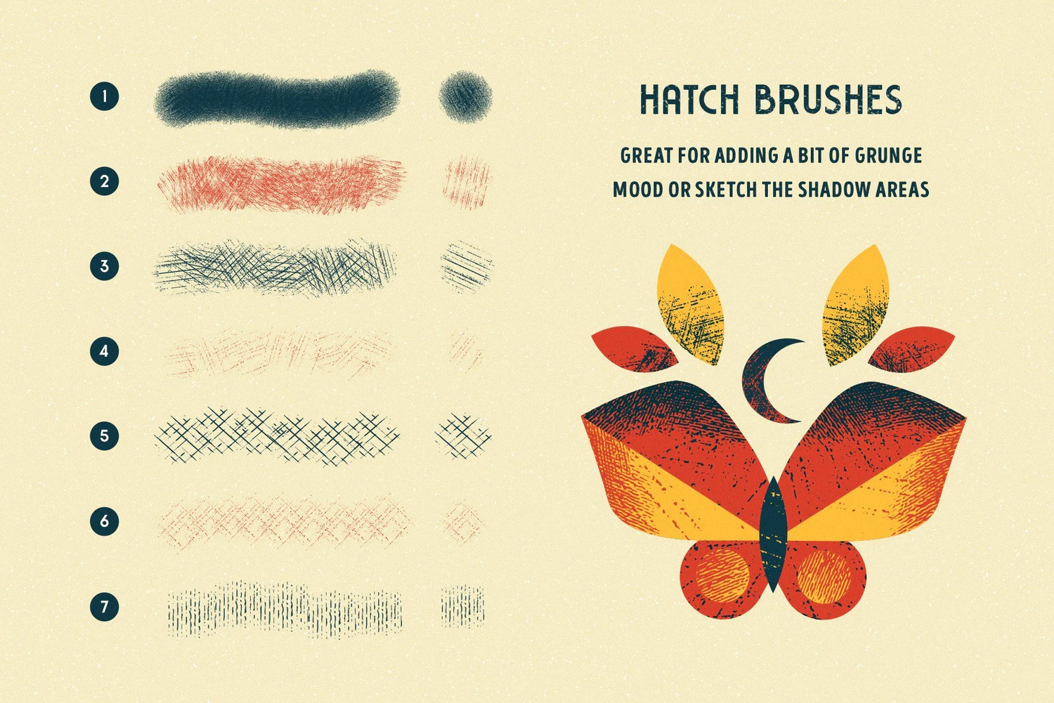 1976 纹理噪点质感着色器procret笔刷包 MEMENTO SHADER BRUSHES (for Affinity Designer)