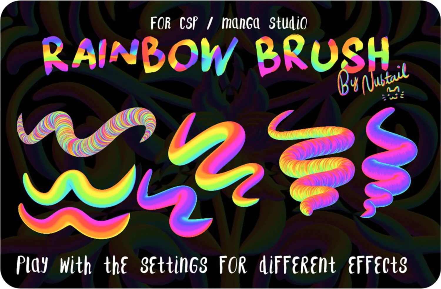 1979 SUT彩虹漫画笔刷包 Rainbow Brush for CSPManga Studio