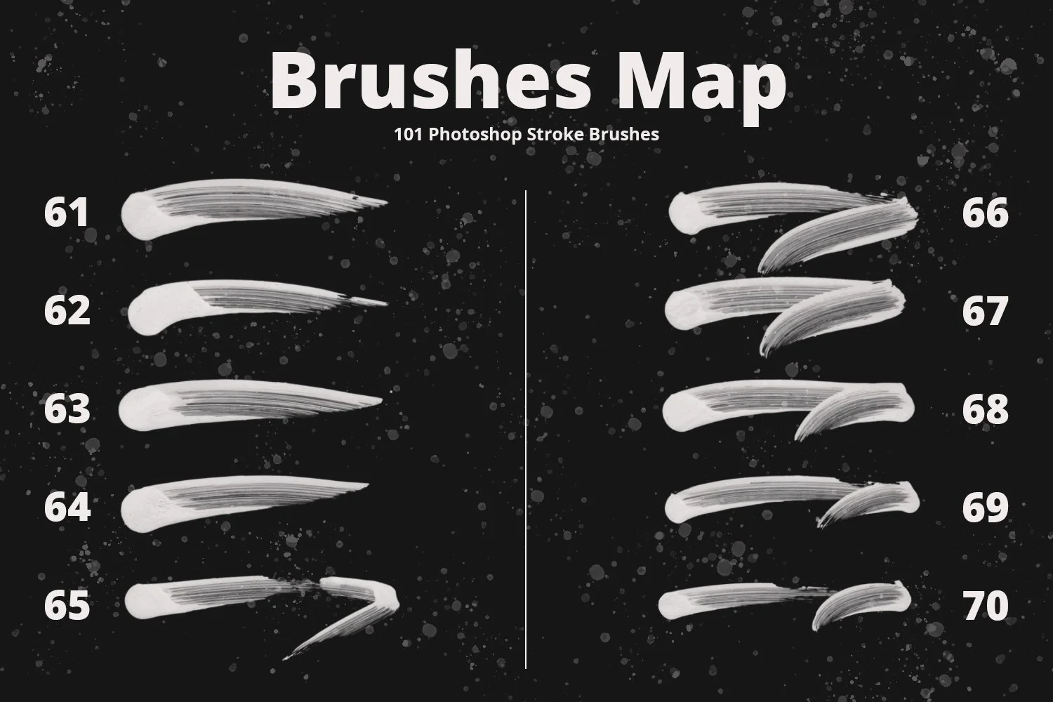 2007 101款毛笔画笔飞白PS笔刷101 Photoshop Paint Stroke Brushes